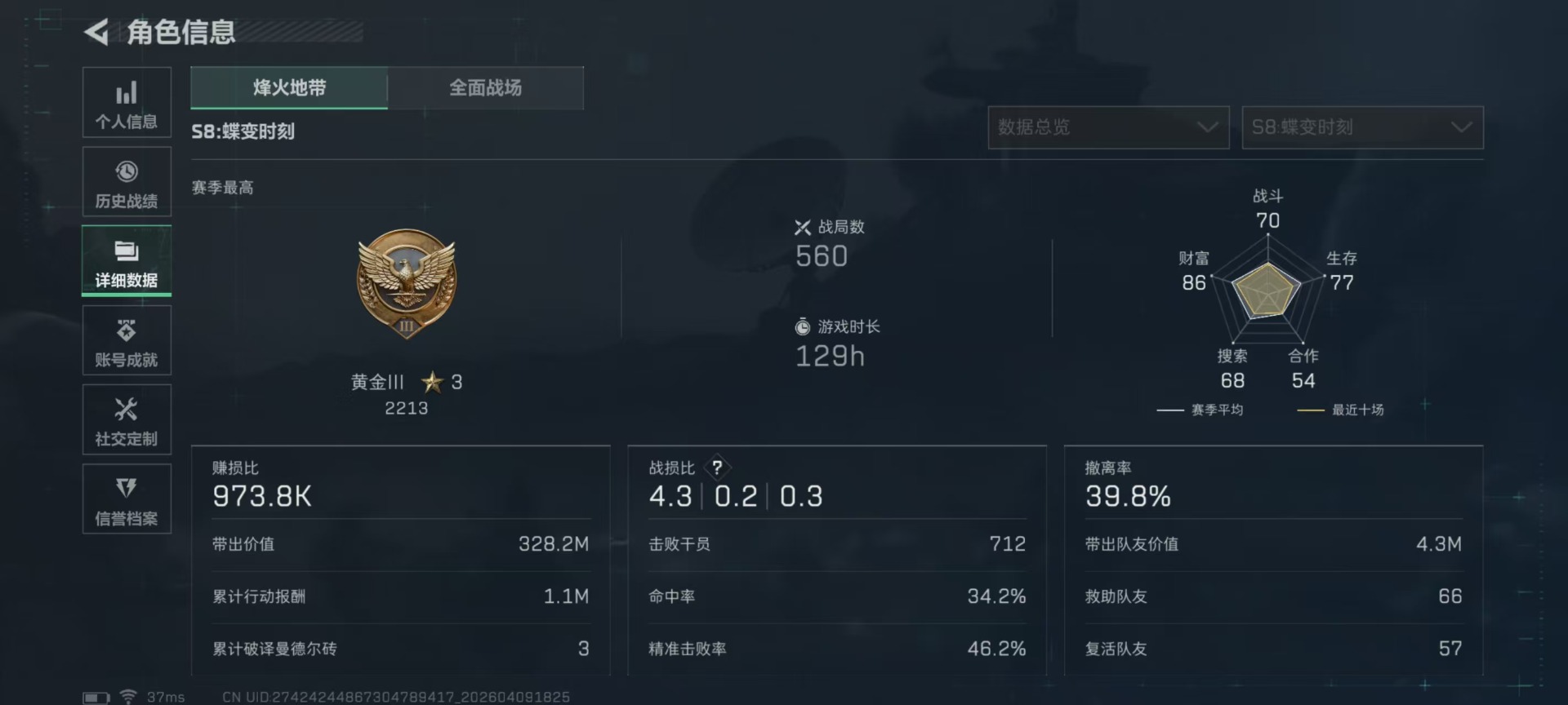 SJZQM4119953三角洲行动账号详情图33