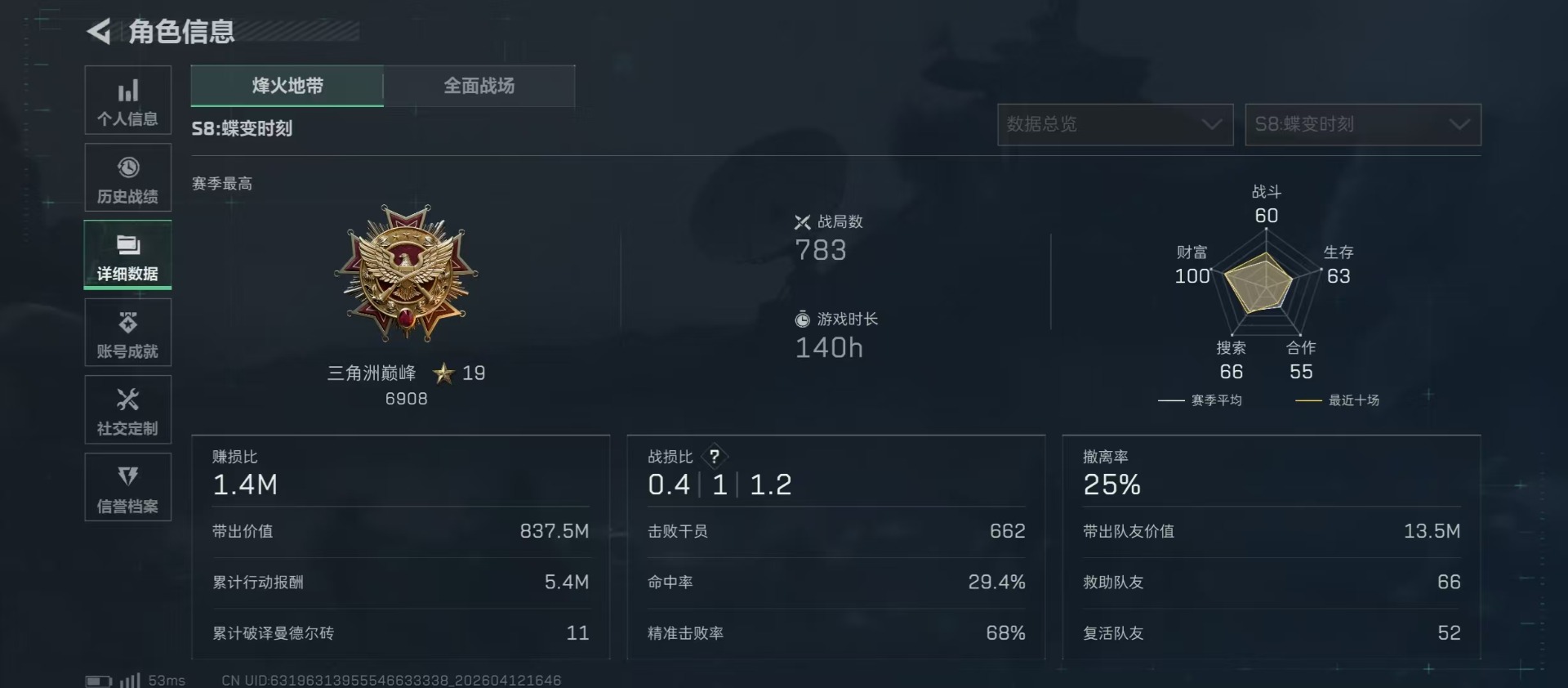 SJZQM499026三角洲行动账号详情图14