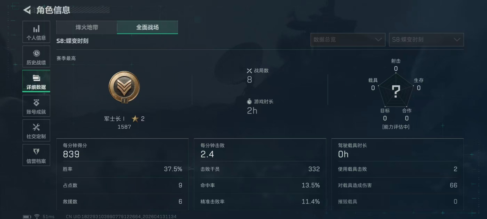 SJZQM498080三角洲行动账号详情图6