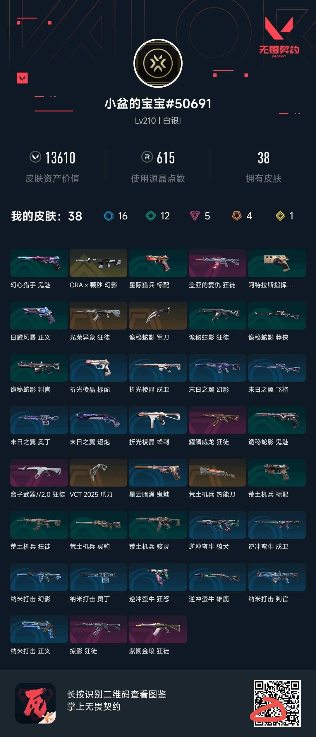 WWQLX431380无畏契约账号详情图3 WWQLX431380无畏契约账号详情图3