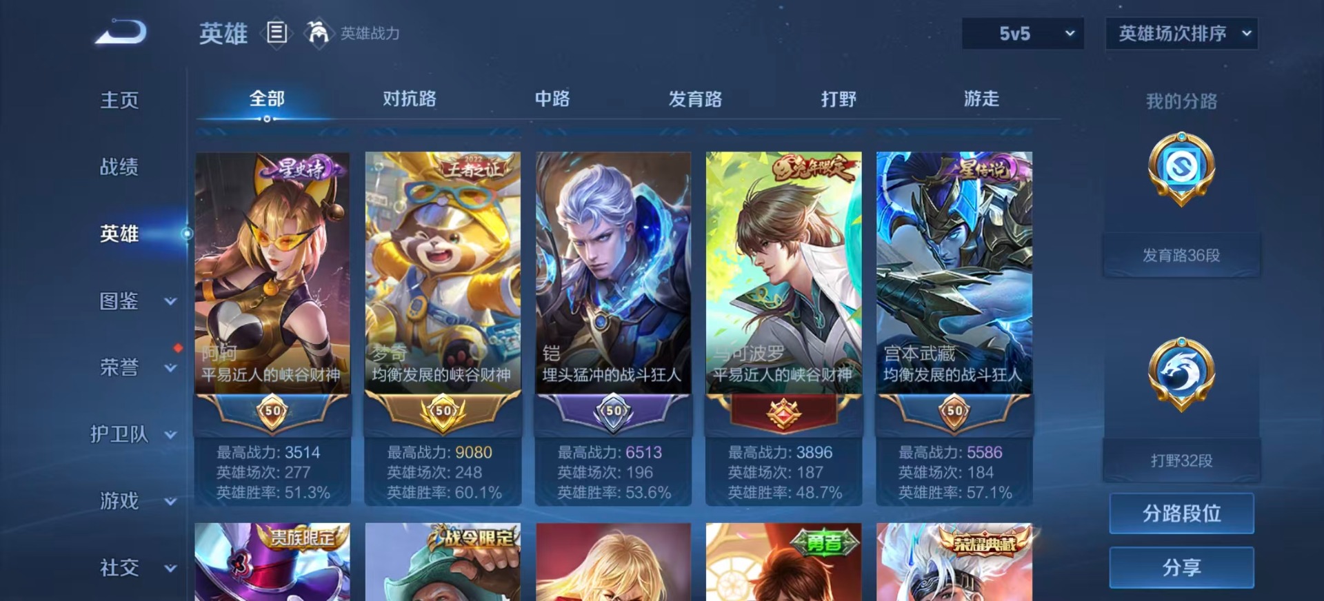 WZLX4321559王者荣耀账号详情图5