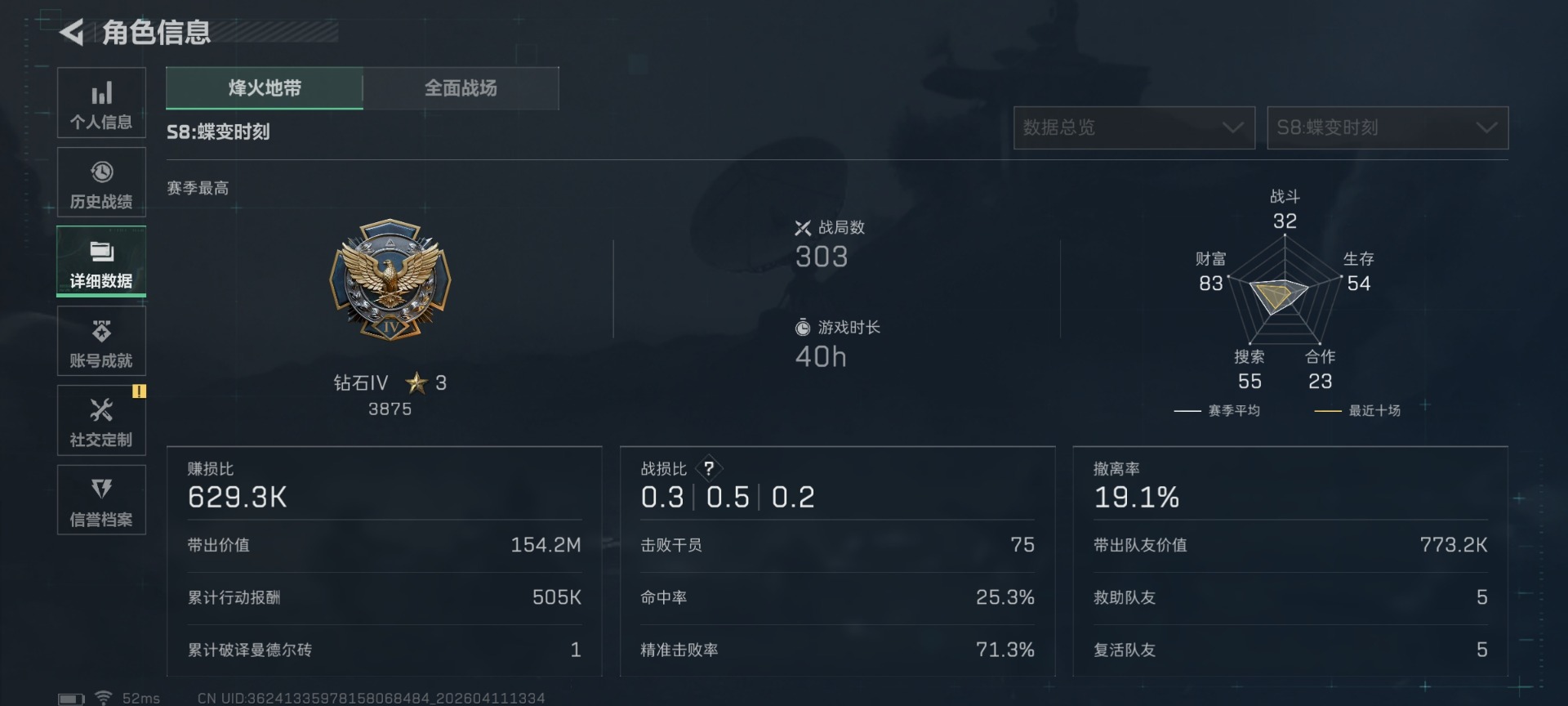 SJZQM499105三角洲行动账号详情图5