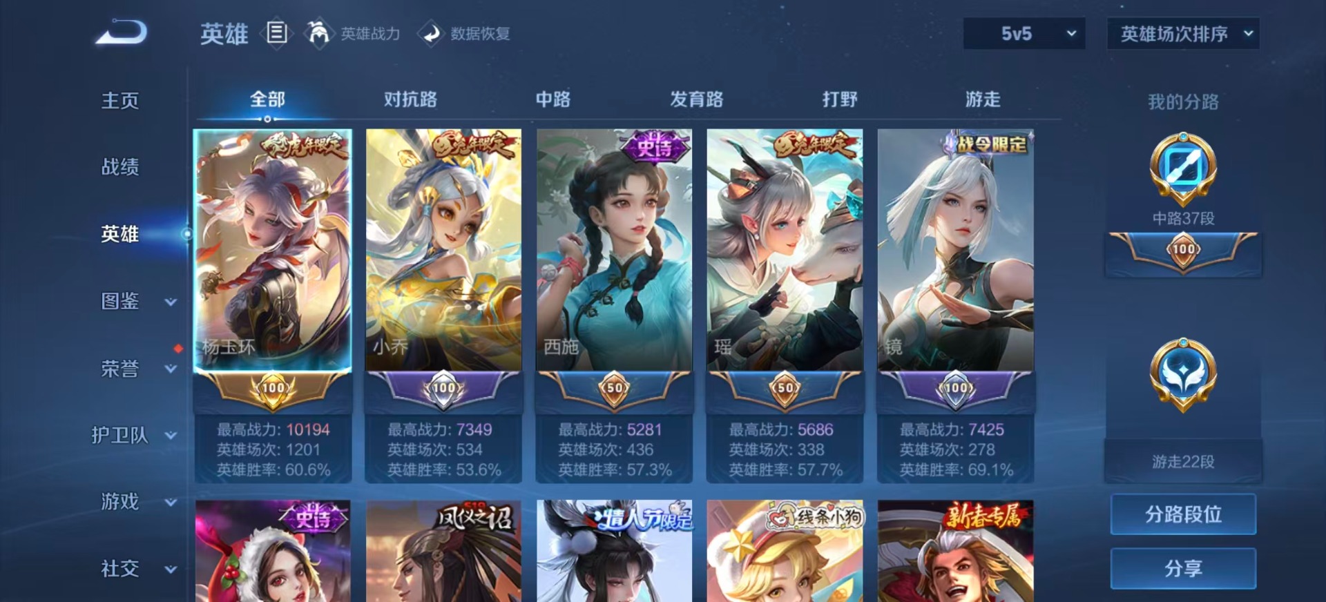 WZLX4309512王者荣耀账号详情图4