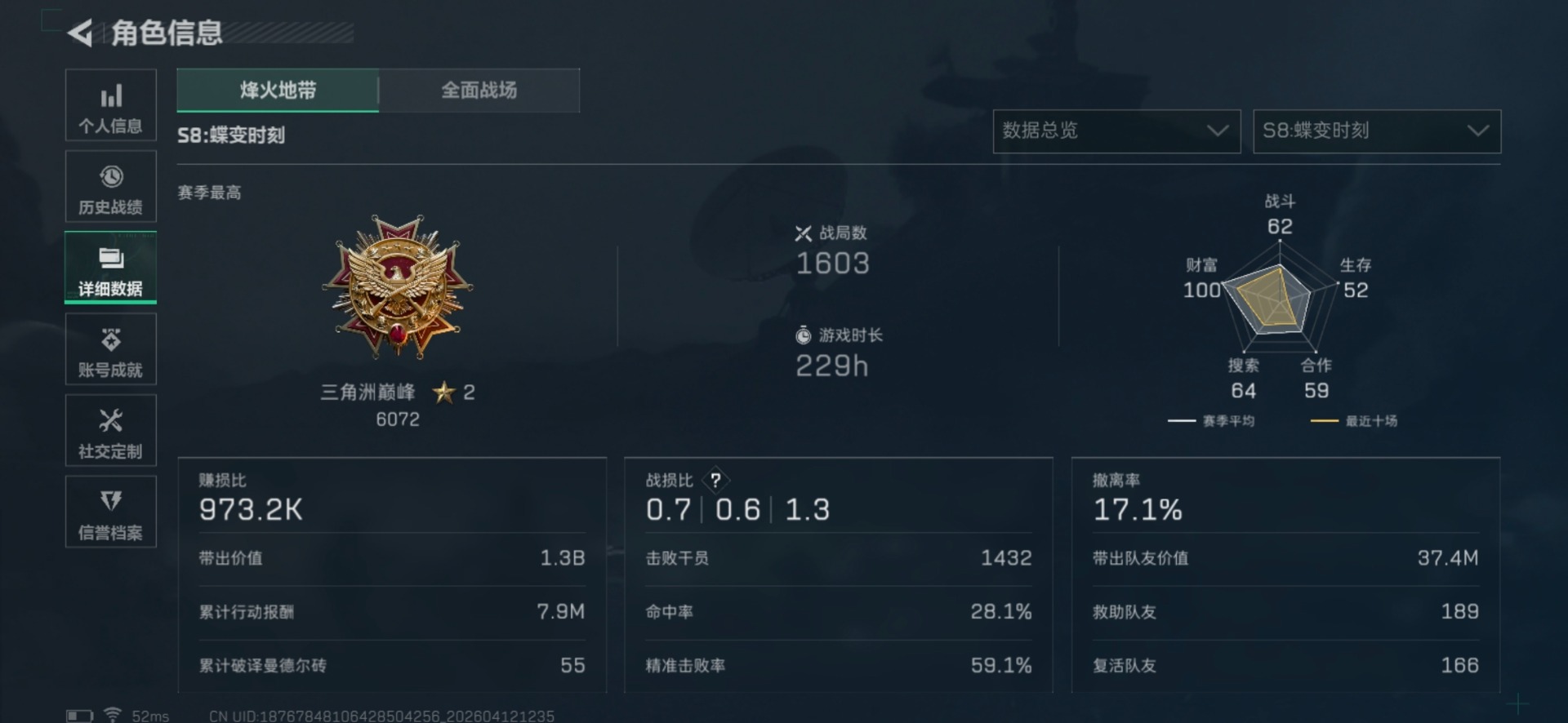 SJZQM4100120三角洲行动账号详情图22