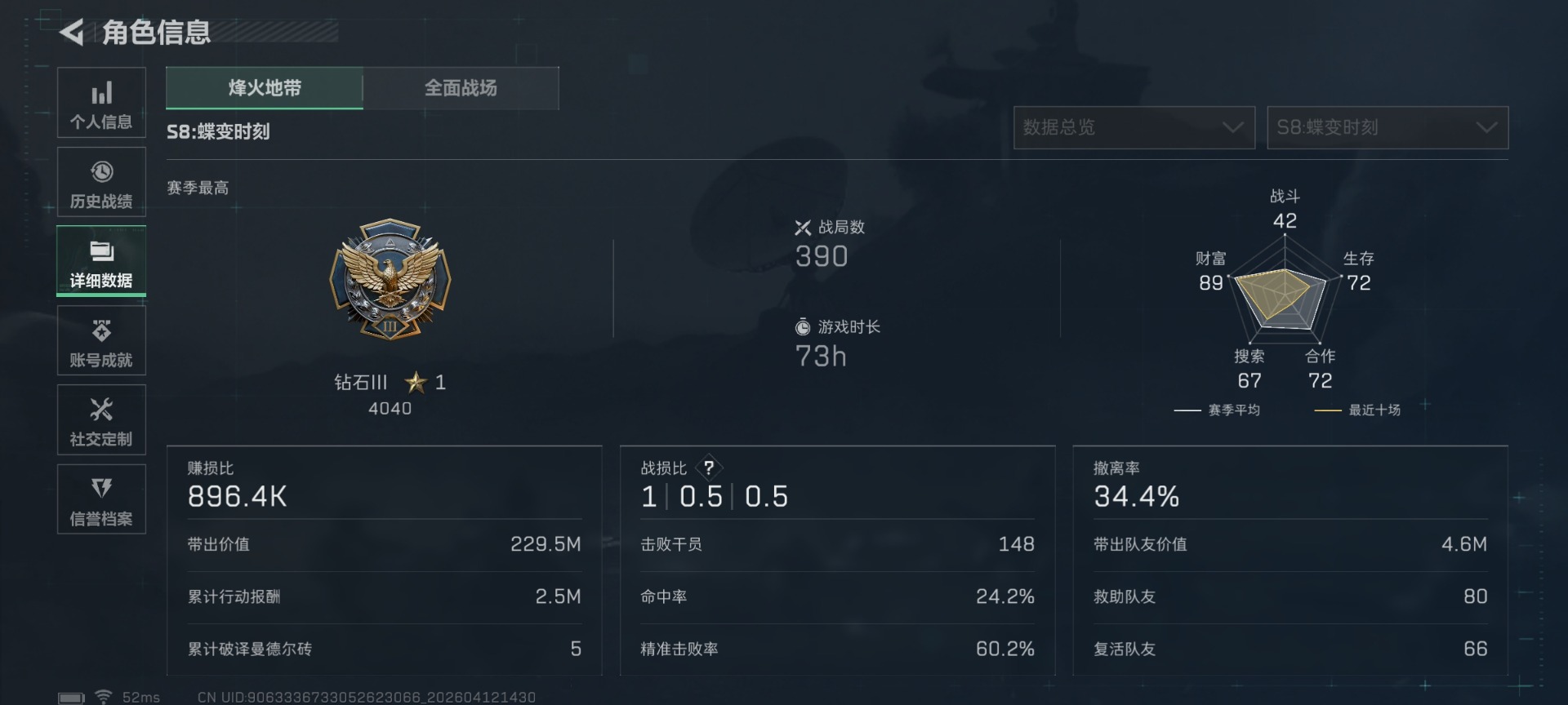 SJZQM499823三角洲行动账号详情图5