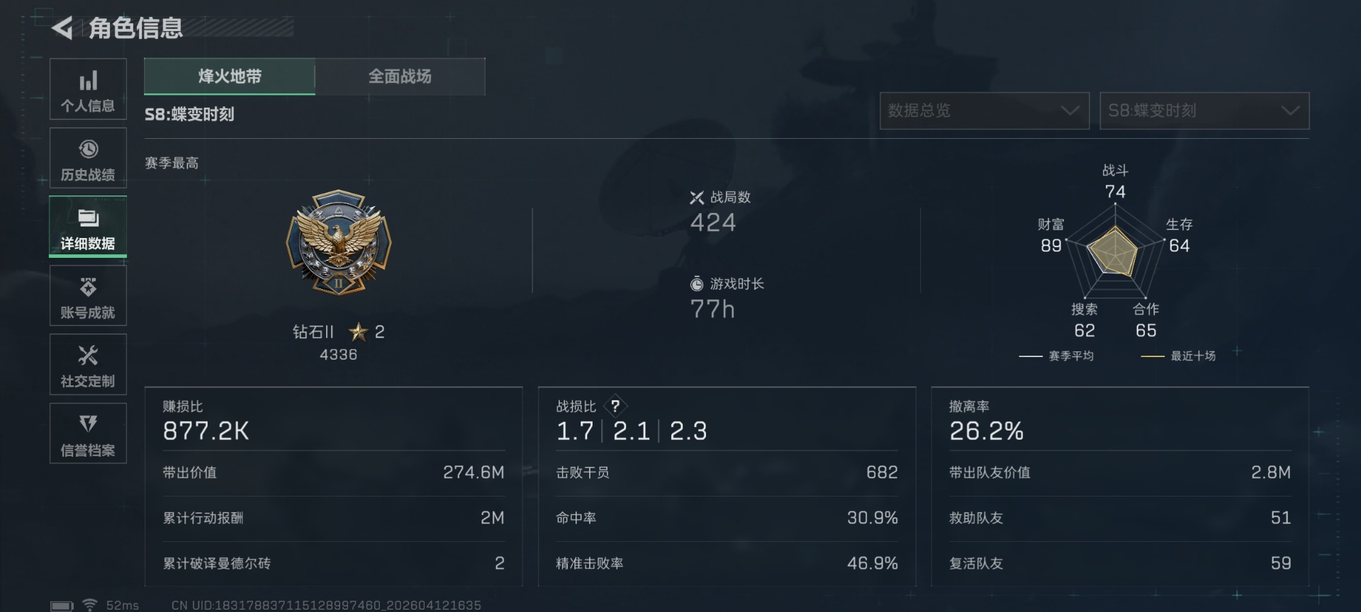 SJZQM4100059三角洲行动账号详情图5