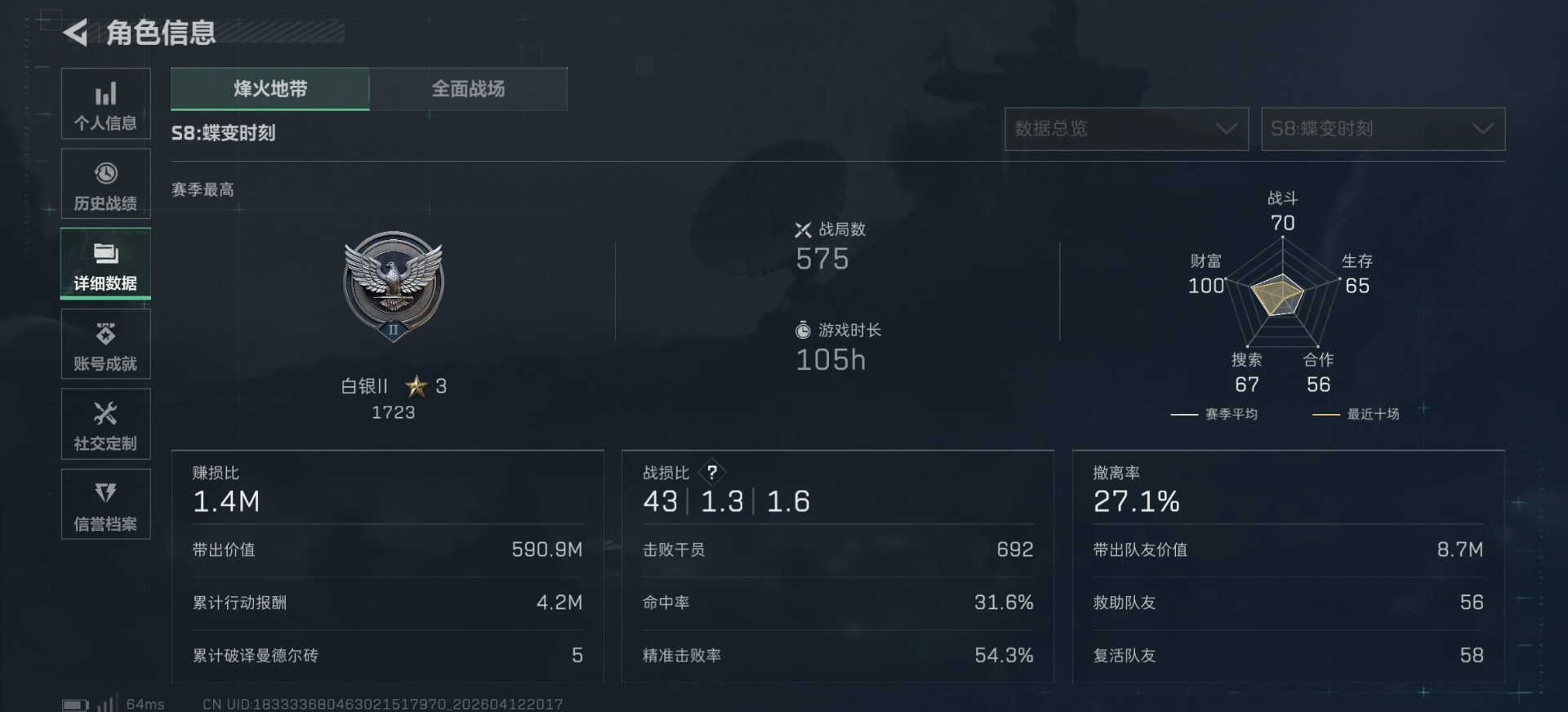 SJZQM4100004三角洲行动账号详情图16 SJZQM4100004三角洲行动账号详情图16