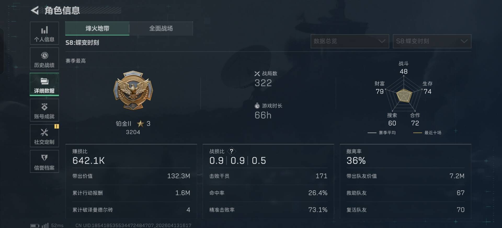 SJZQM4119263三角洲行动账号详情图3