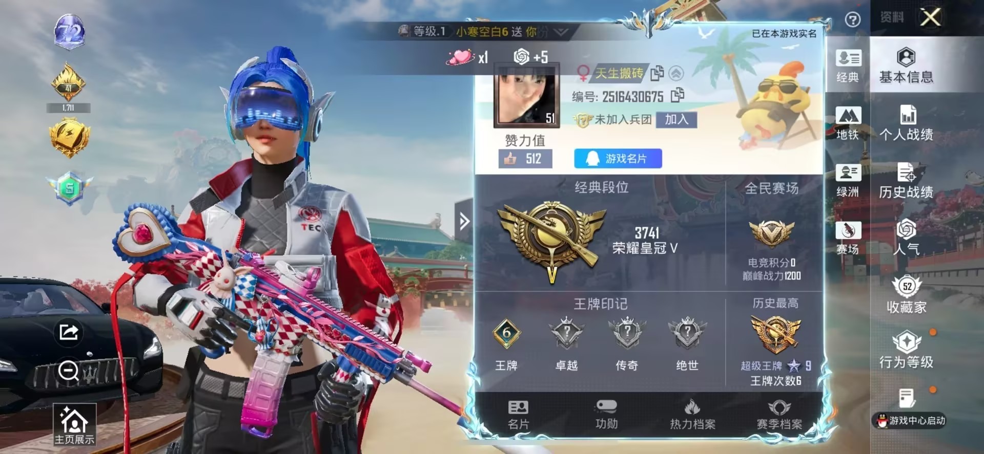 HPLX4179032和平精英账号详情图43