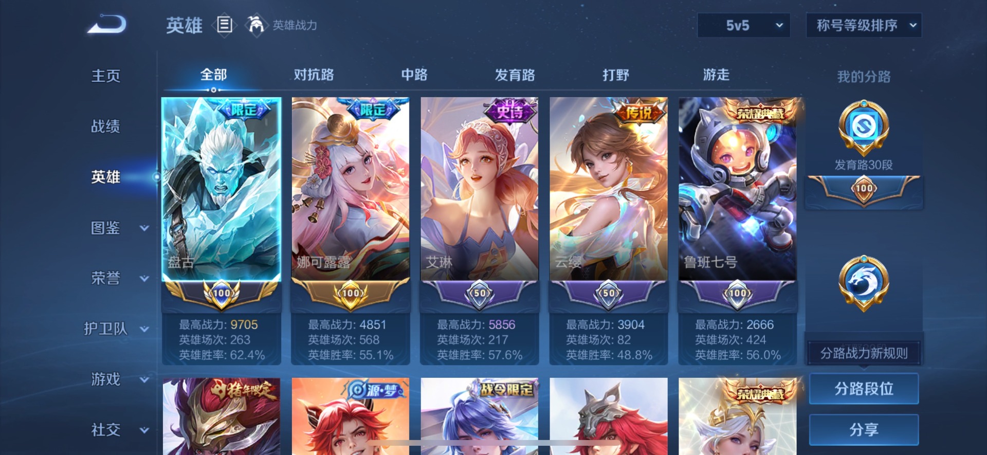 WZLX4328900王者荣耀账号详情图6