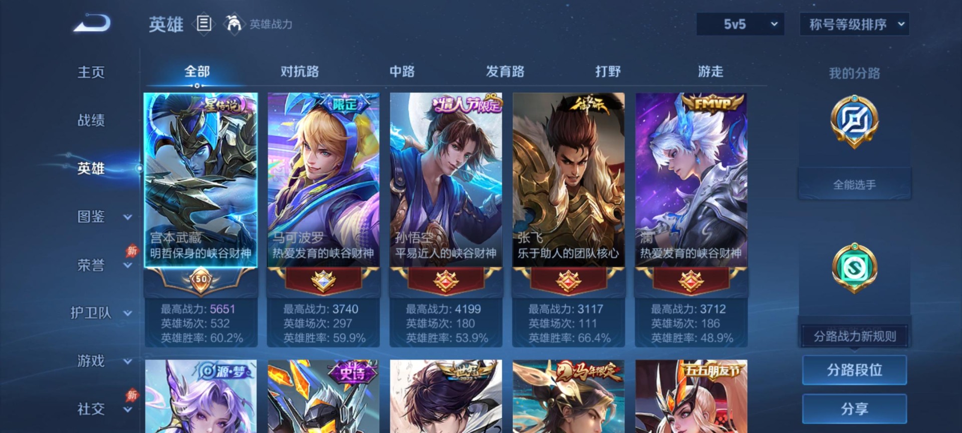 WZLX4316627王者荣耀账号详情图2