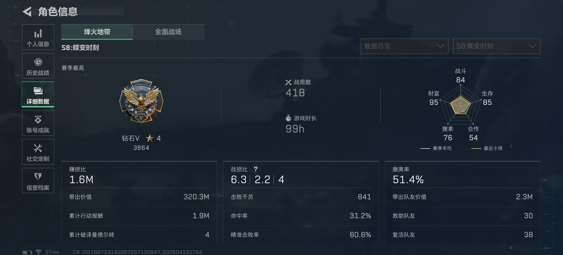 SJZQM4111971三角洲行动账号详情图19