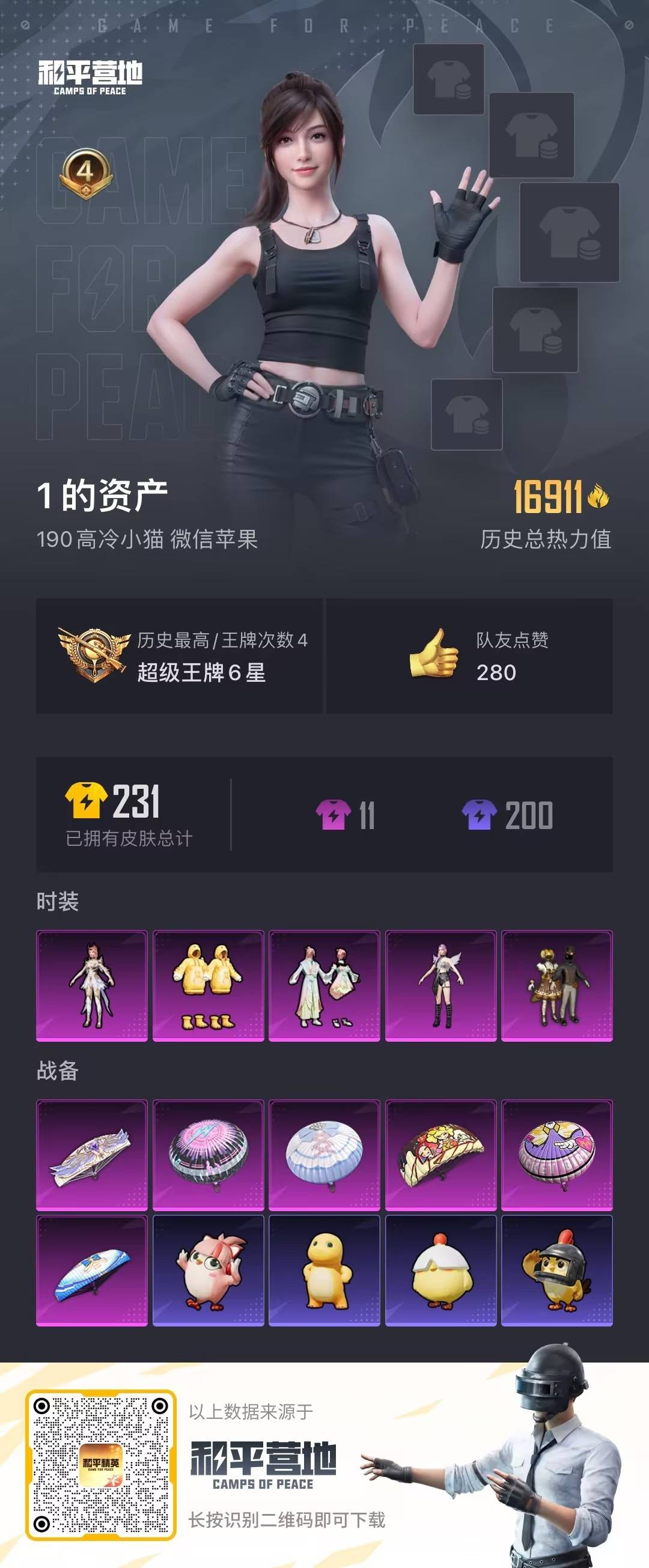 HPLX4181372和平精英账号详情图5