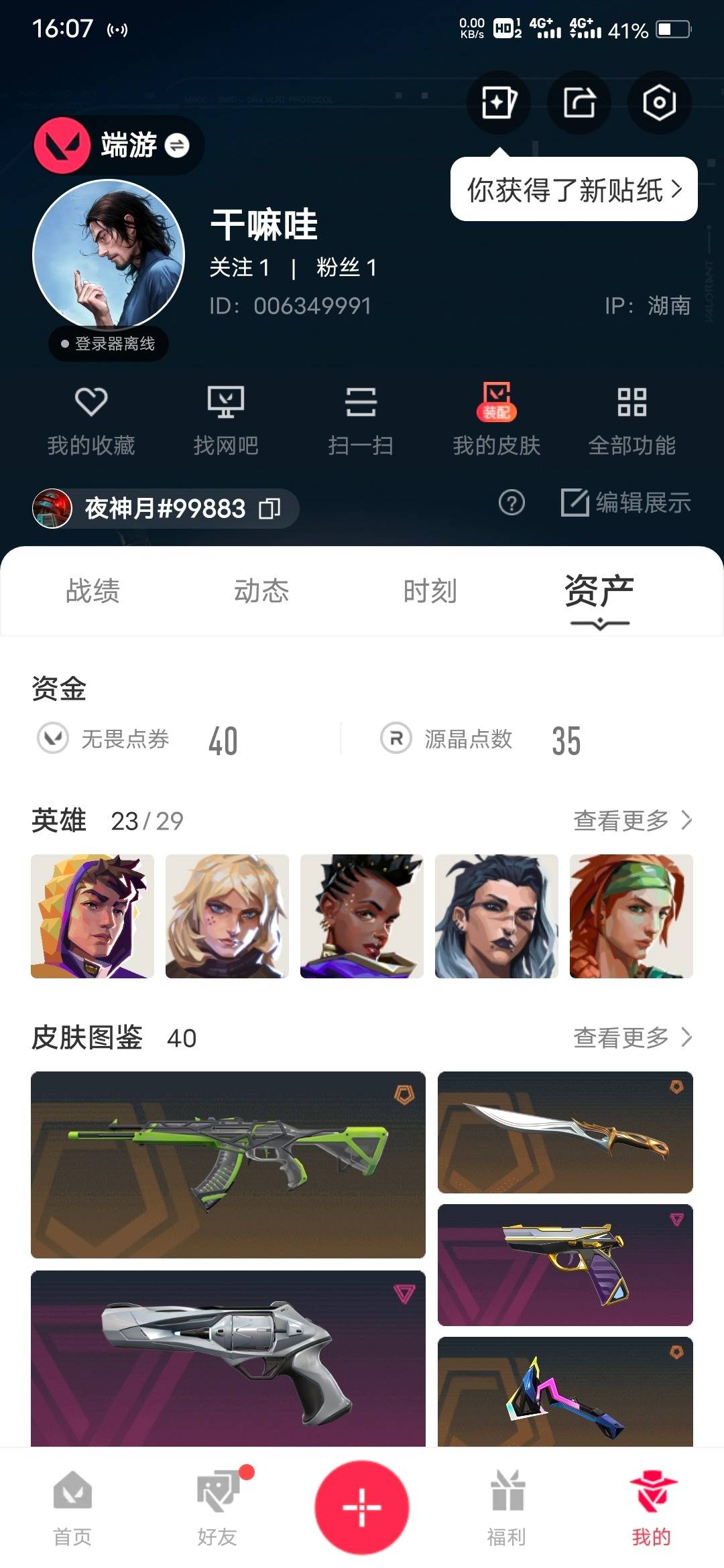 WWQLX443043无畏契约账号详情图5