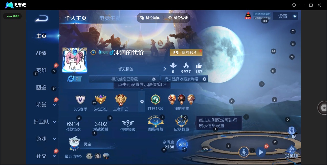 WZLX4344843王者荣耀账号详情图3