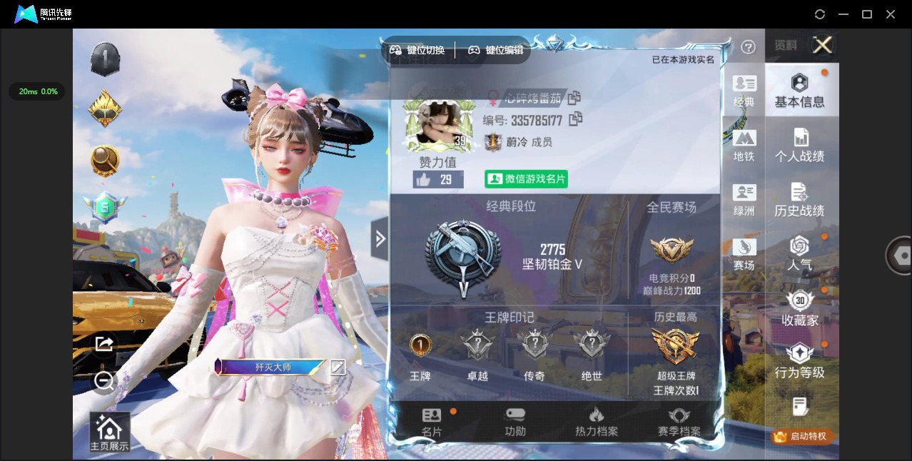 HPLX4191457和平精英账号详情图3