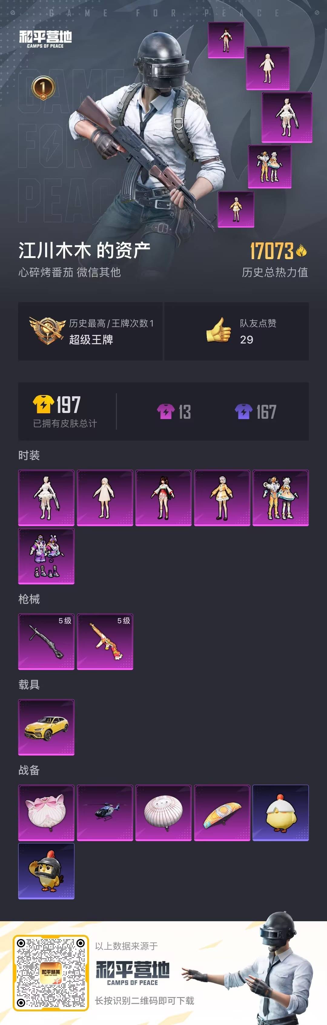 HPLX4191457和平精英账号详情图5