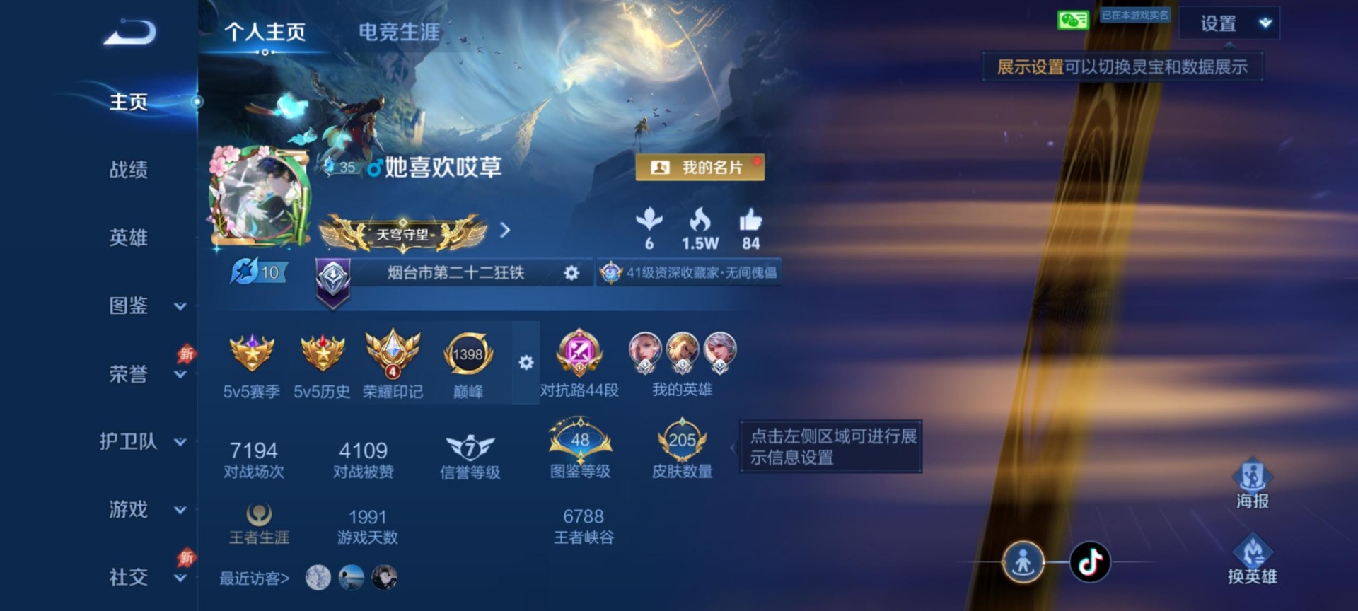 WZLX4348225王者荣耀账号详情图5