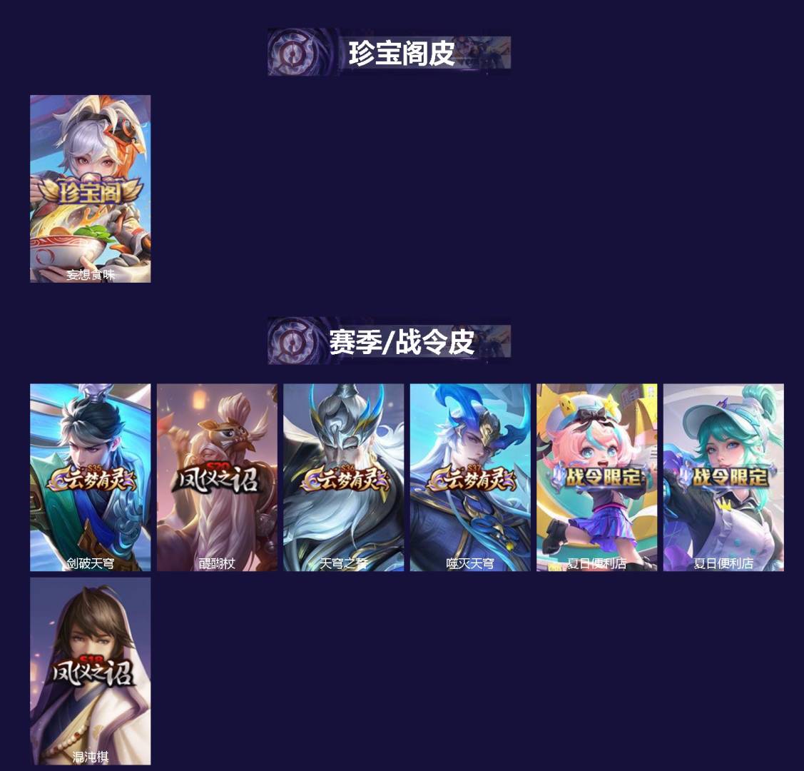 WZLX4321029王者荣耀账号详情图2