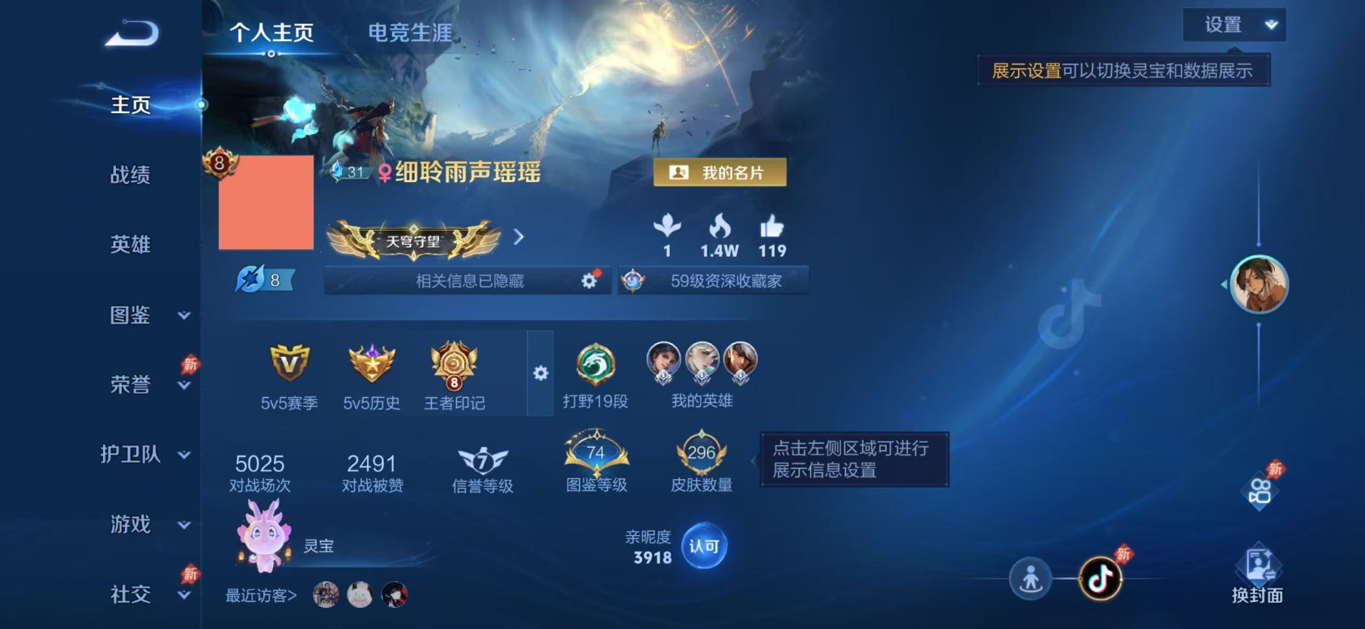 WZLX4334134王者荣耀账号详情图4