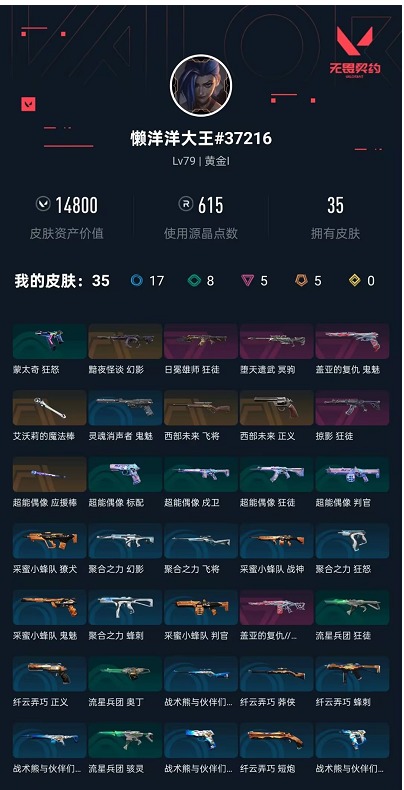 WWQQM465488无畏契约账号详情图8