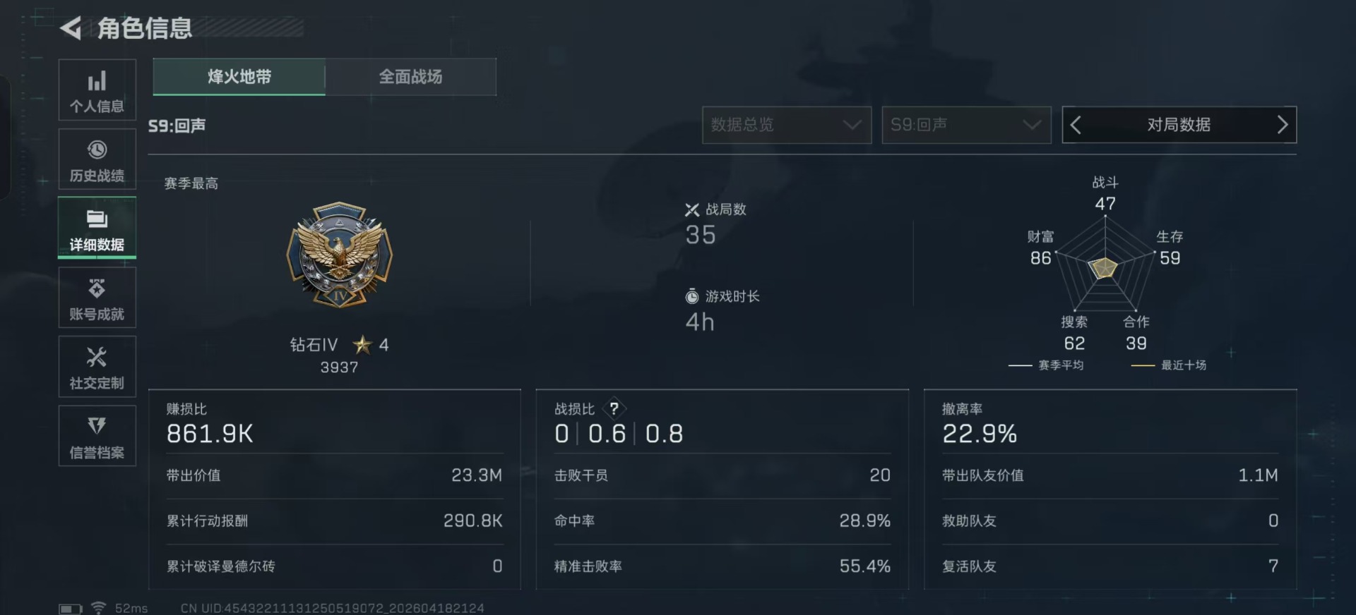 SJZQM4108415三角洲行动账号详情图5