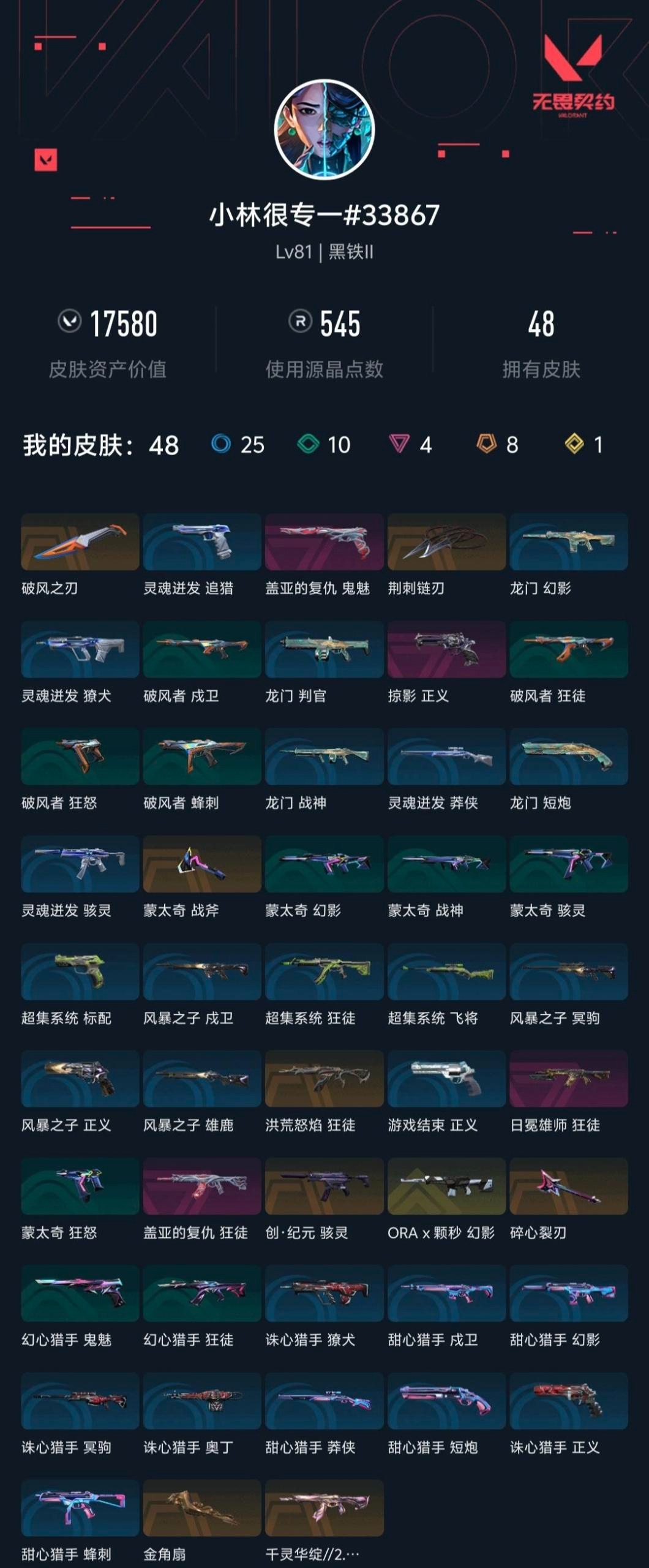 WWQLX436882无畏契约账号详情图6