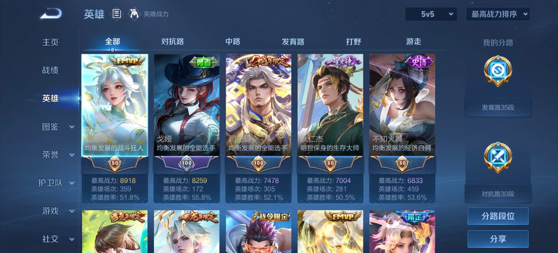 WZLX4327421王者荣耀账号详情图4