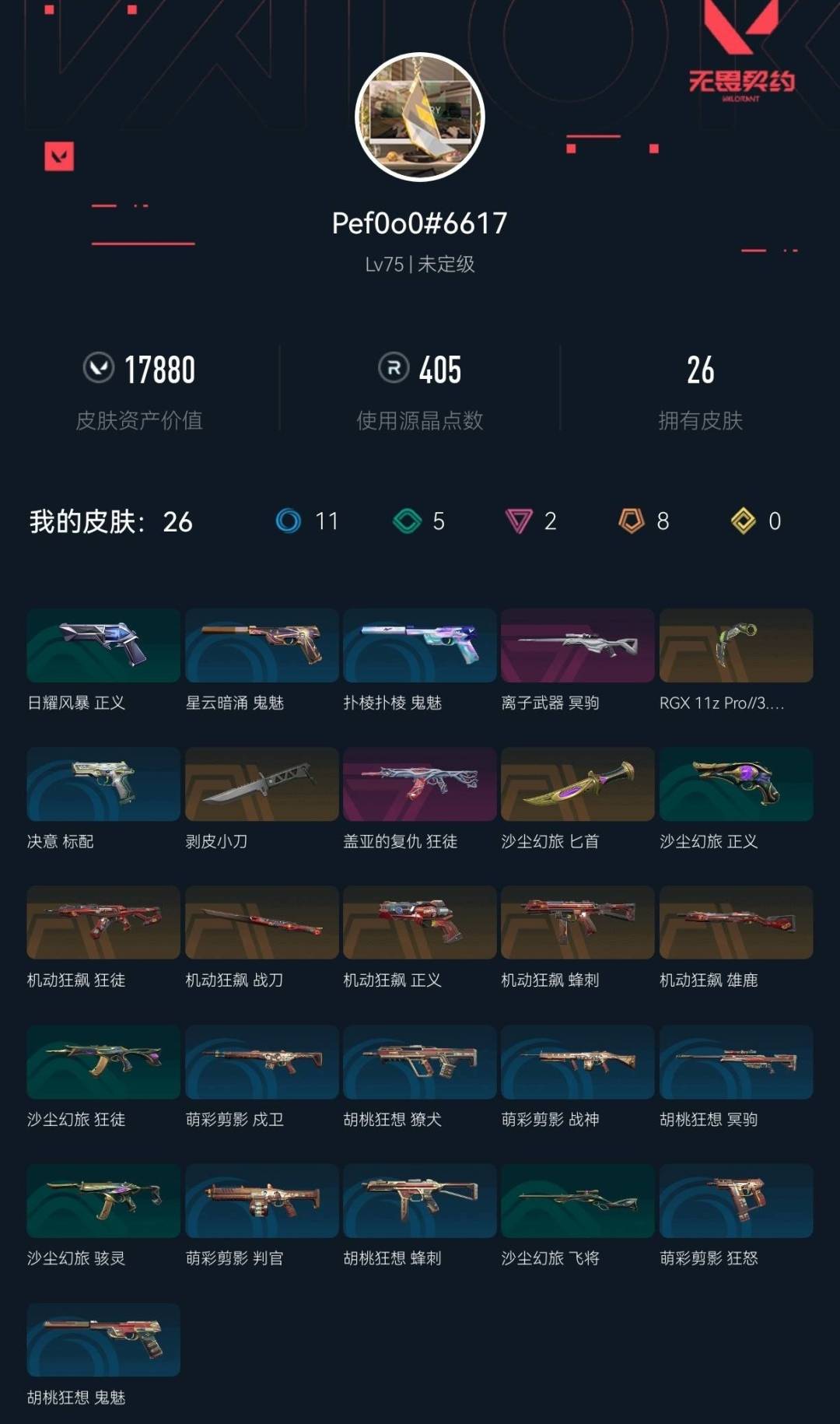 WWQLX441735无畏契约账号详情图6 WWQLX441735无畏契约账号详情图6