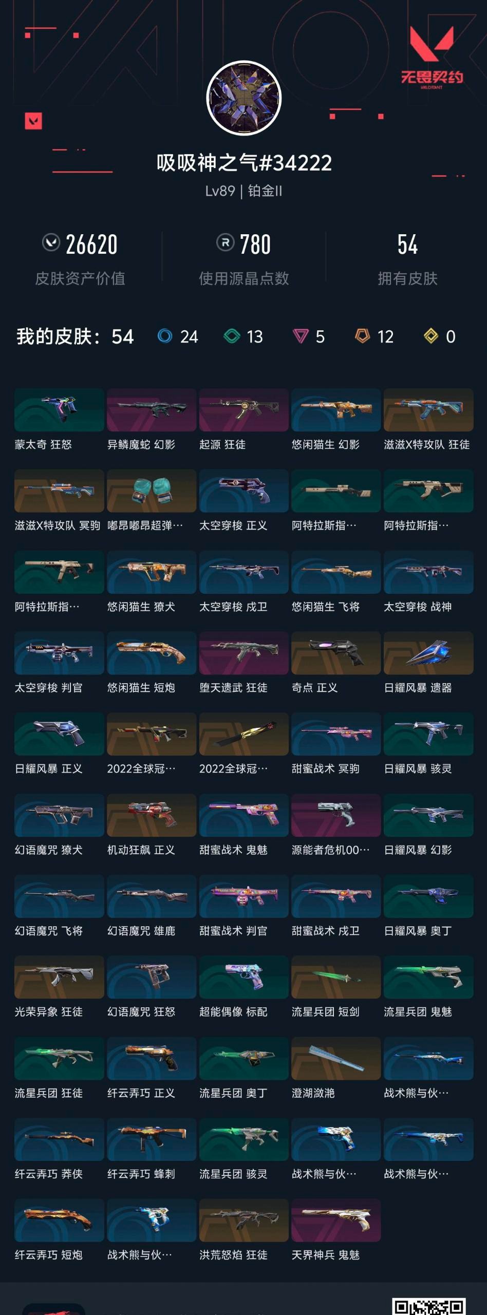 WWQLX434764无畏契约账号详情图3