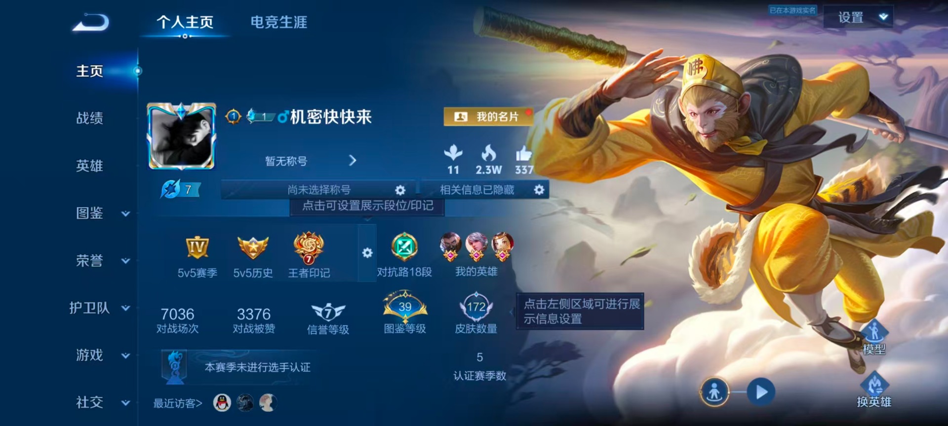 WZLX4343174王者荣耀账号详情图3