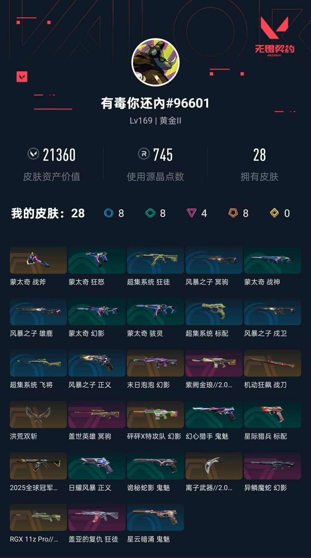 WWQLX435724无畏契约账号详情图3