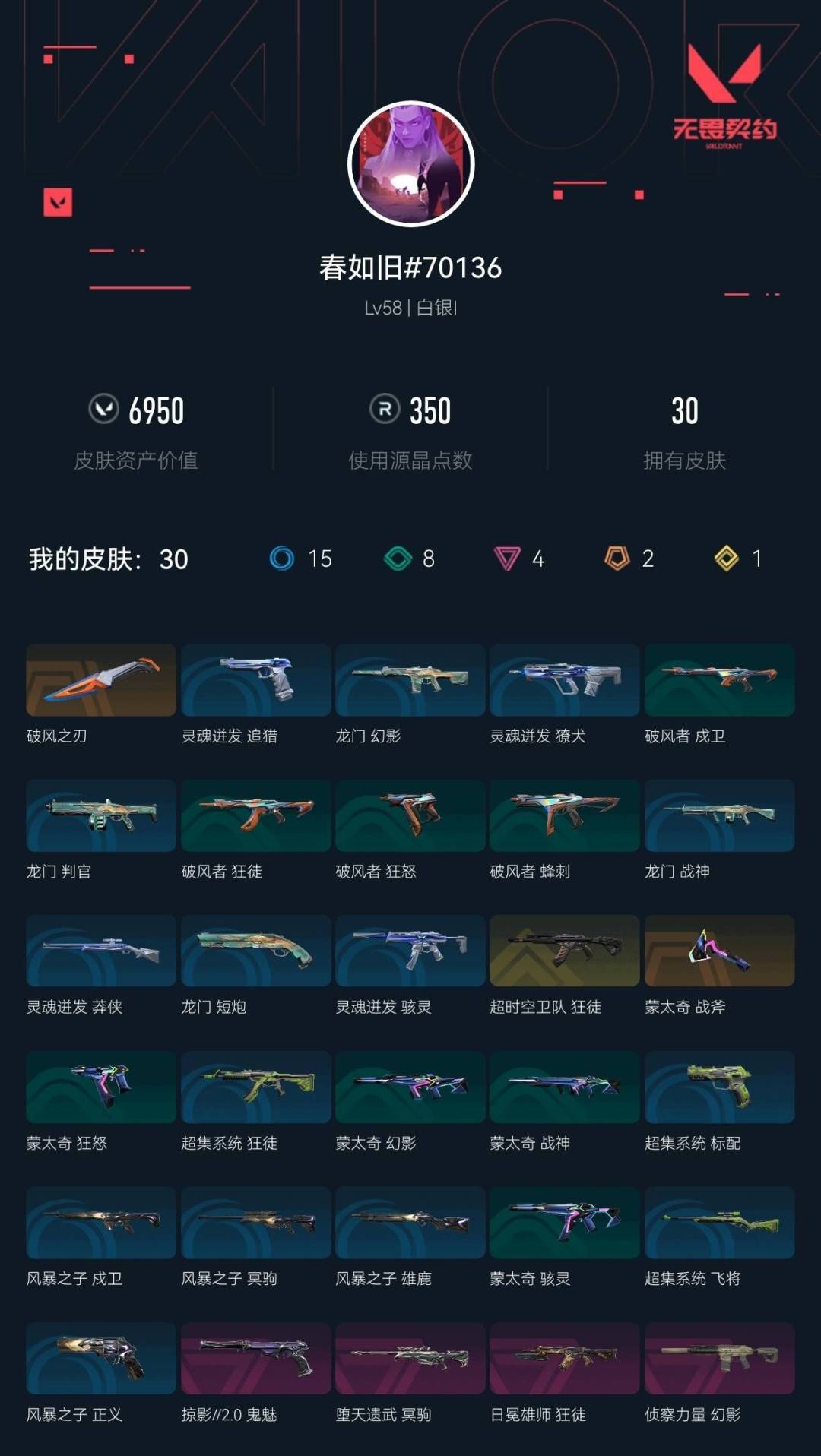 WWQLX435736无畏契约账号详情图6