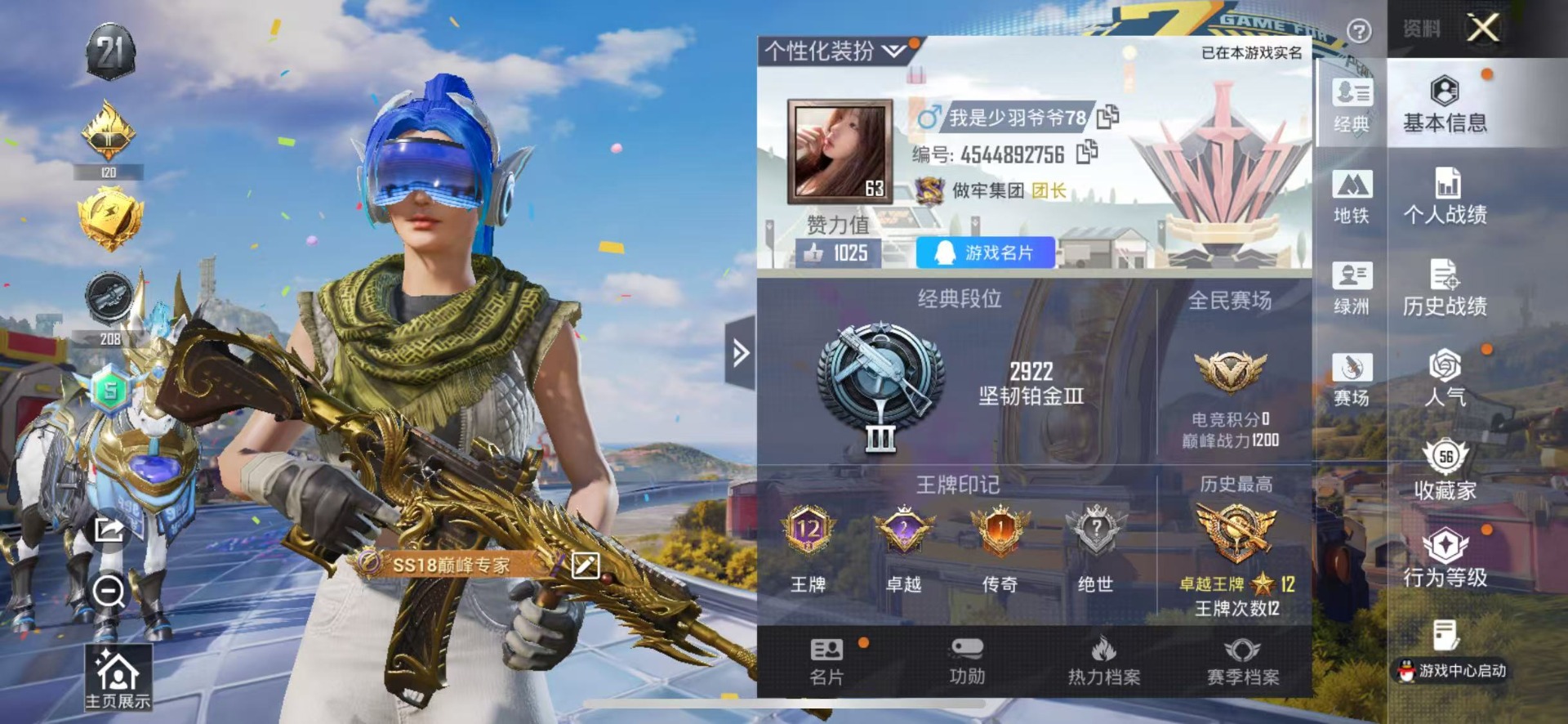 HPLX4193388和平精英账号详情图29