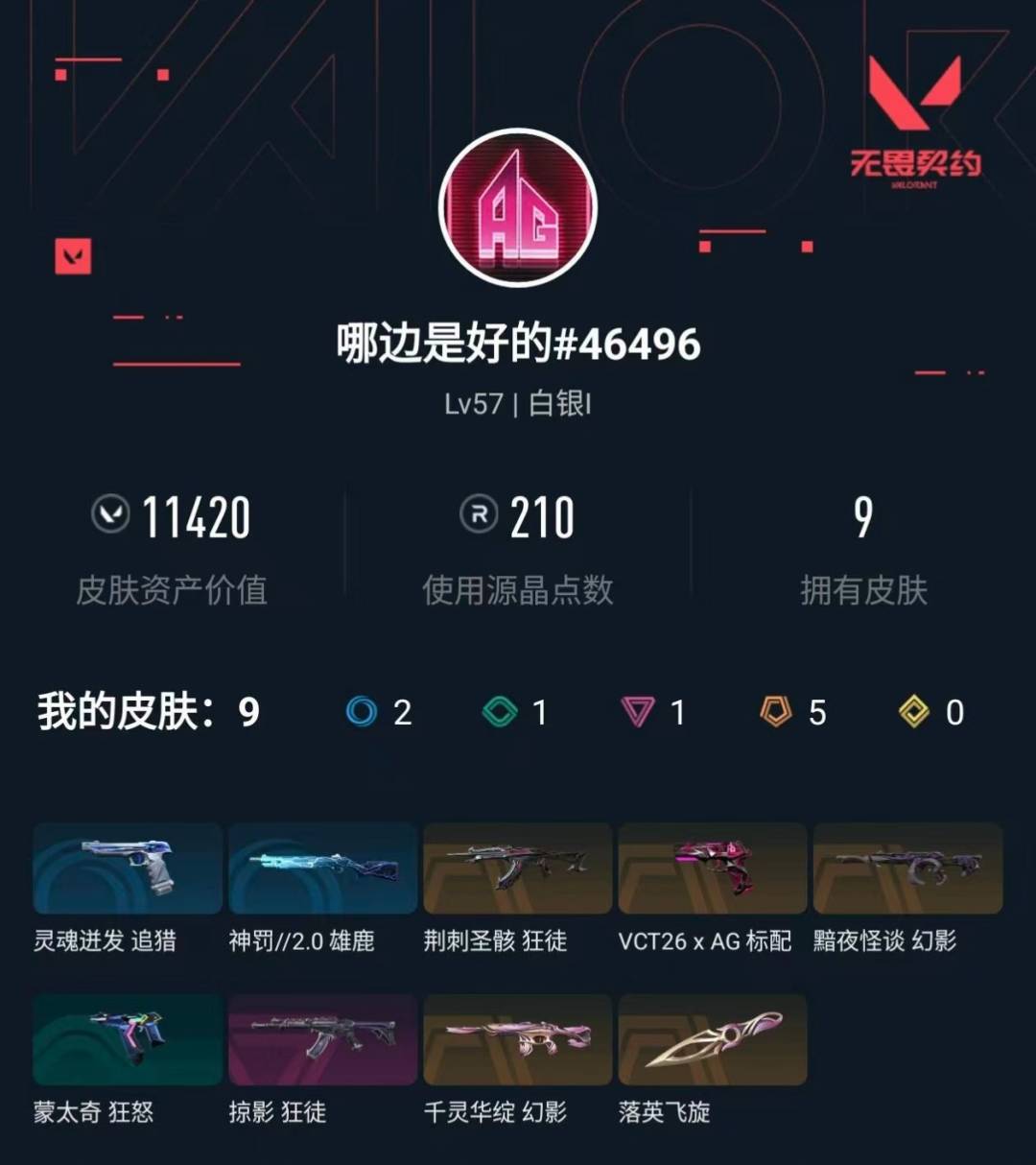 WWQQM442393无畏契约账号详情图7