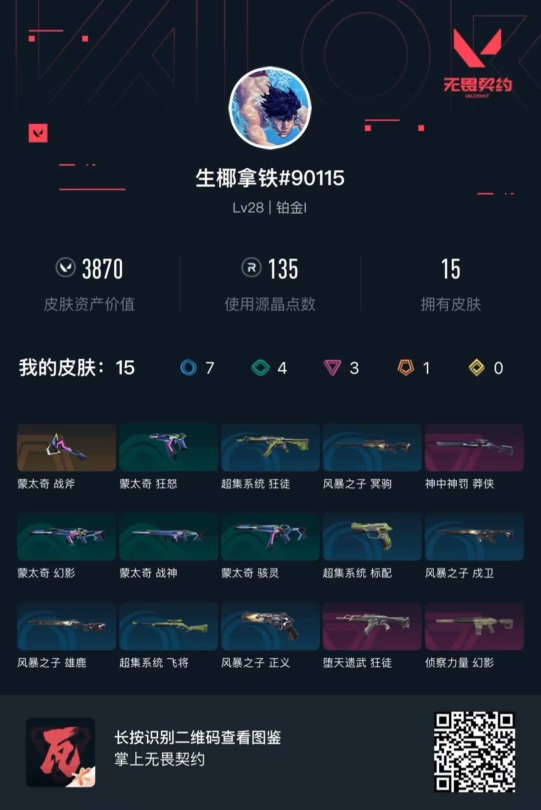 WWQLX436260无畏契约账号详情图4
