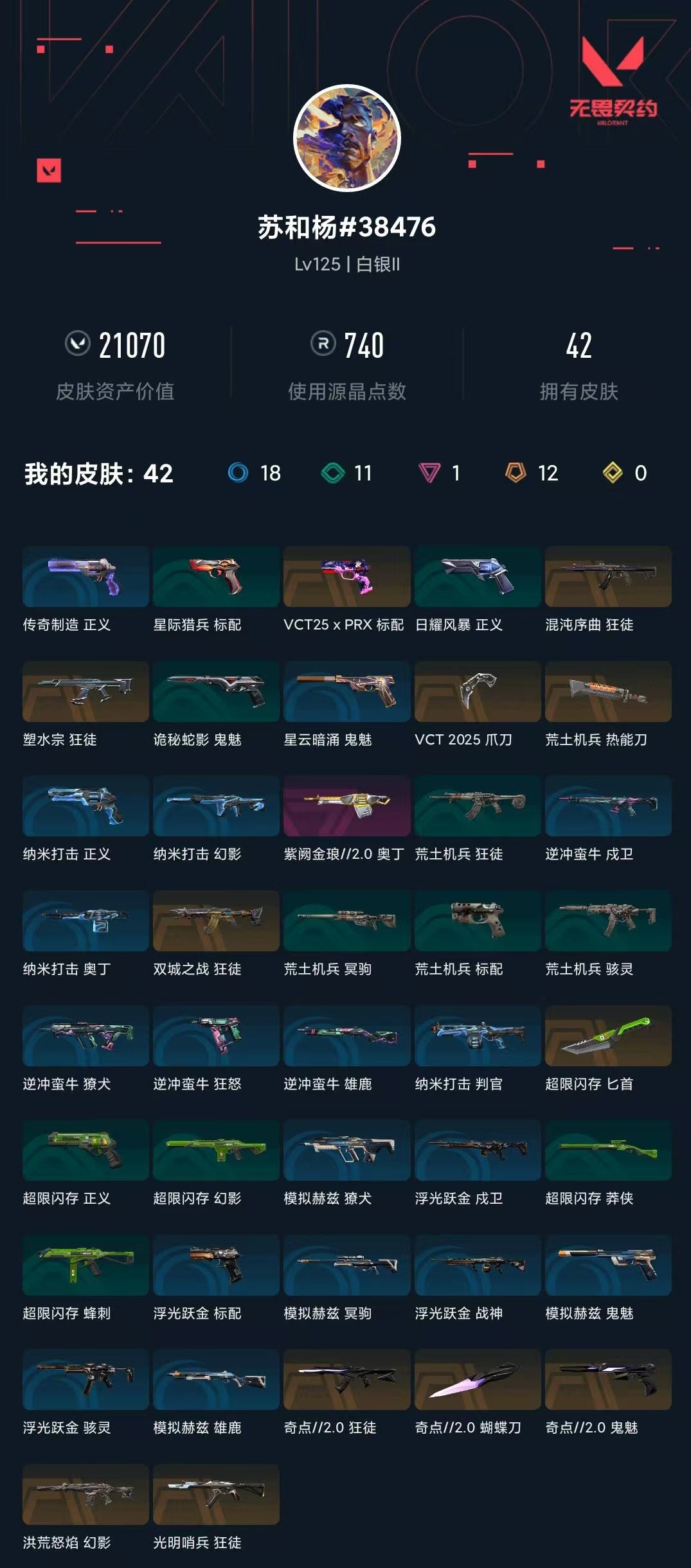 WWQLX436304无畏契约账号详情图4 WWQLX436304无畏契约账号详情图4