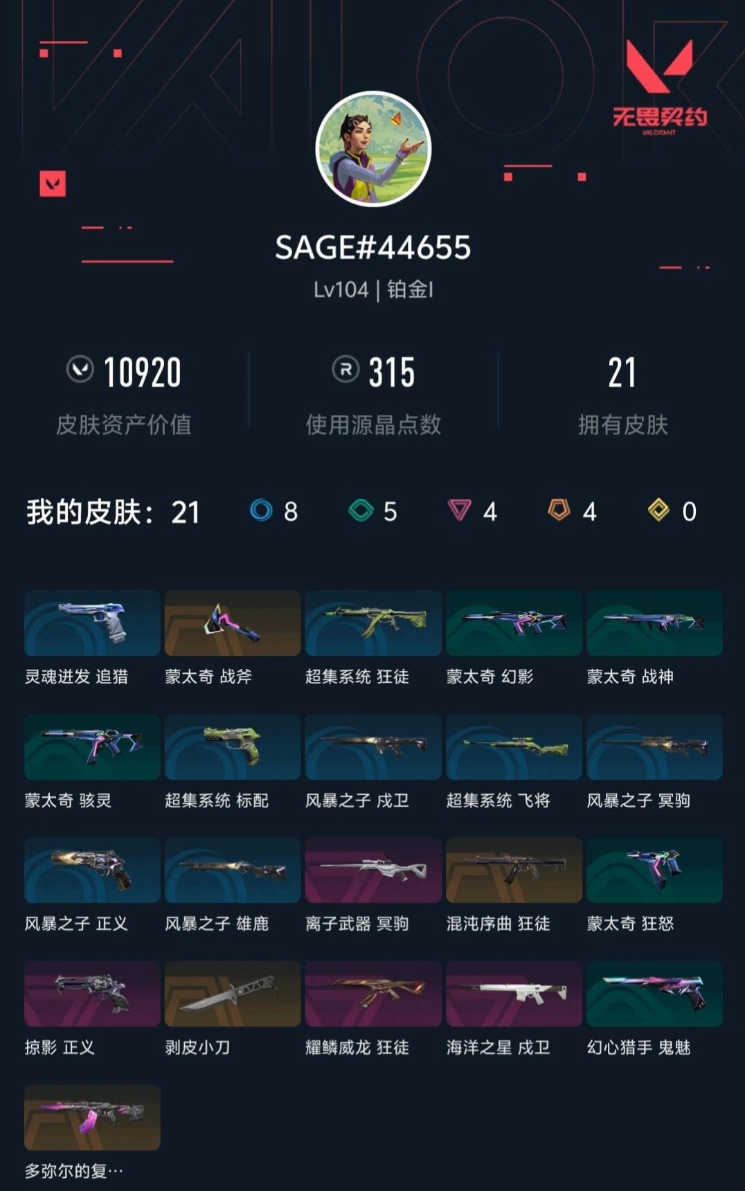 WWQLX436754无畏契约账号详情图3 WWQLX436754无畏契约账号详情图3