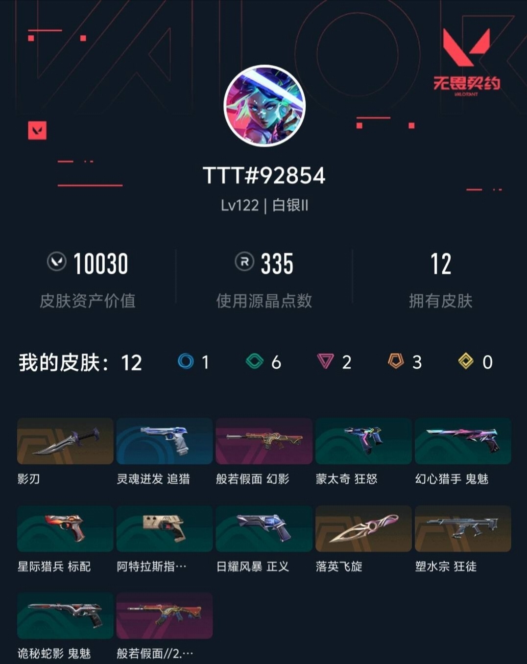 WWQLX436831无畏契约账号详情图2