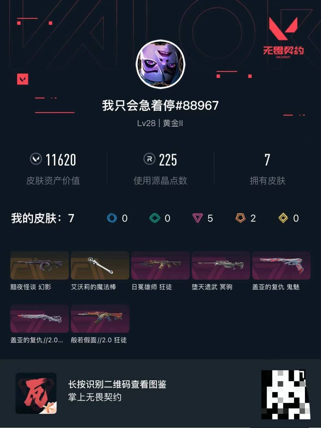WWQLX436897无畏契约账号详情图5
