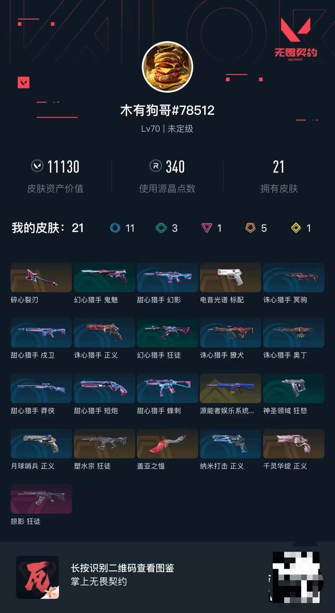 WWQLX441685无畏契约账号详情图5