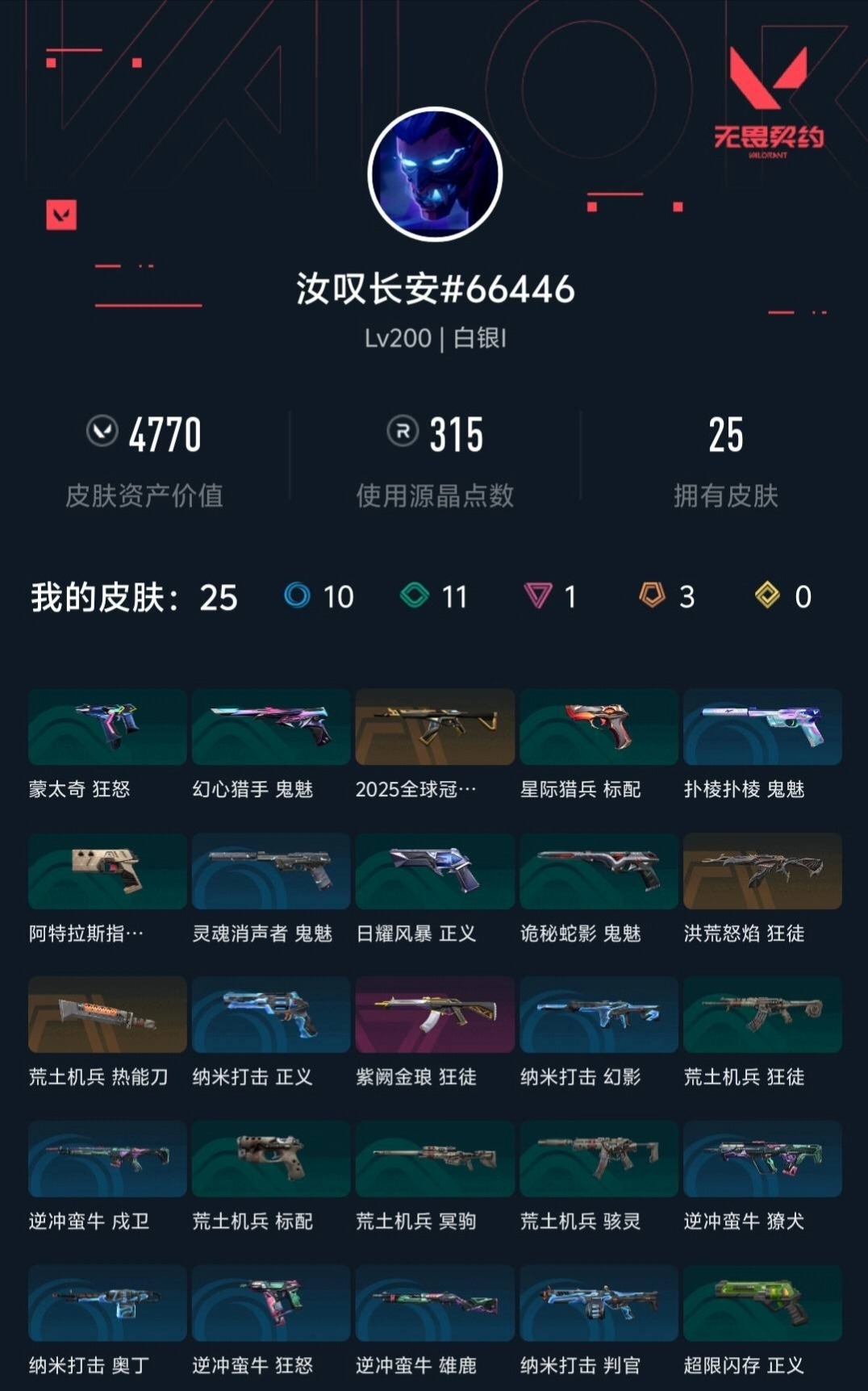 WWQLX437765无畏契约账号详情图4