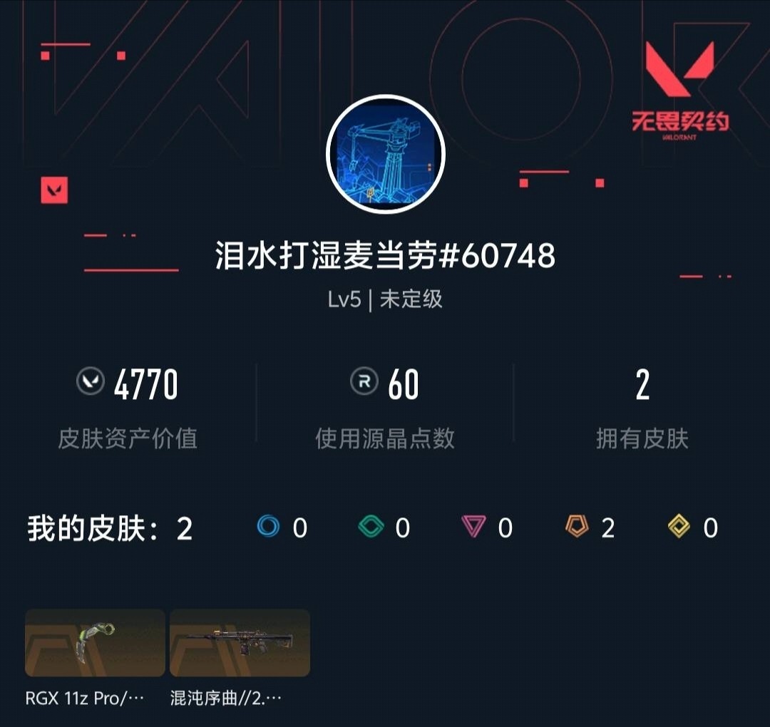 WWQLX438950无畏契约账号详情图5