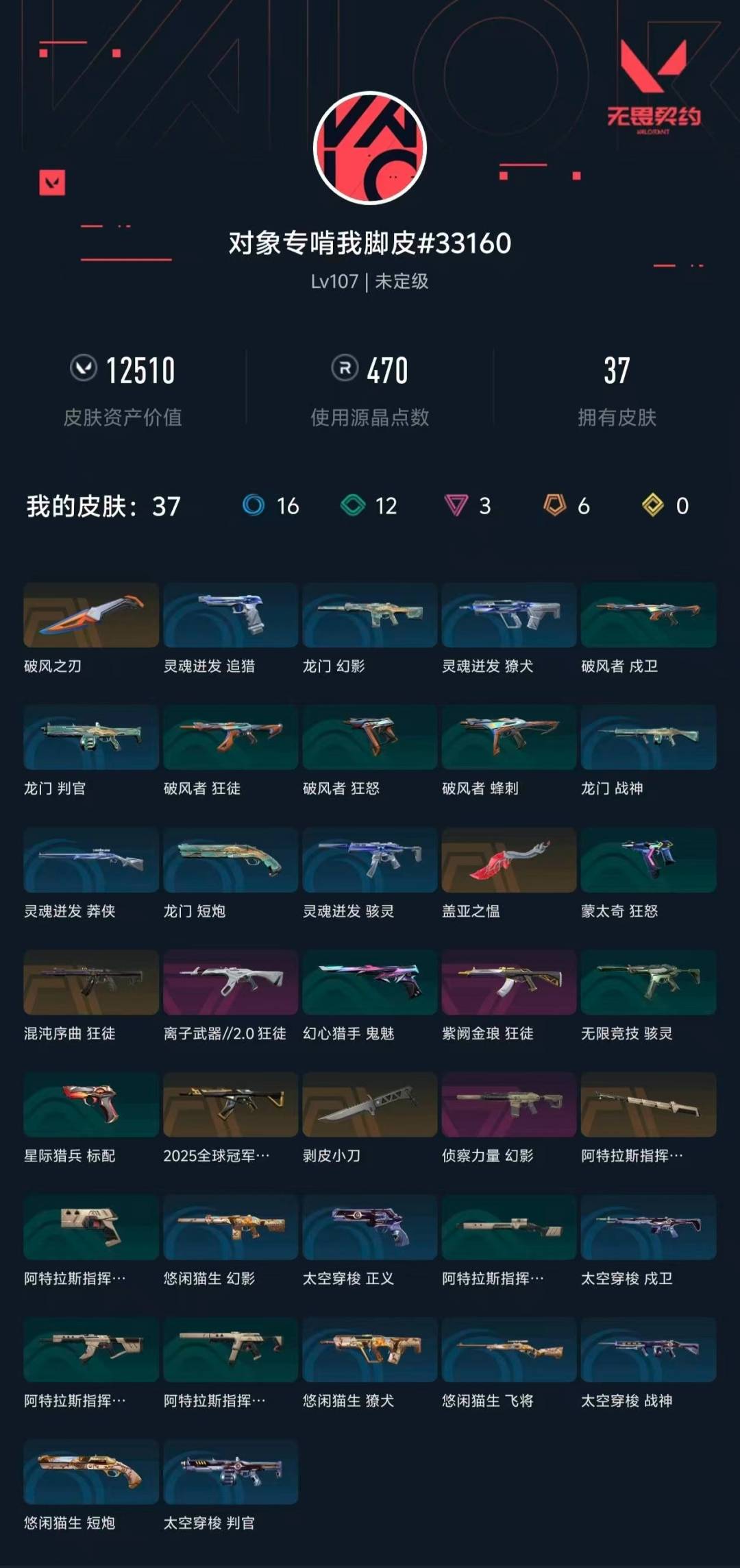 WWQLX443067无畏契约账号详情图3