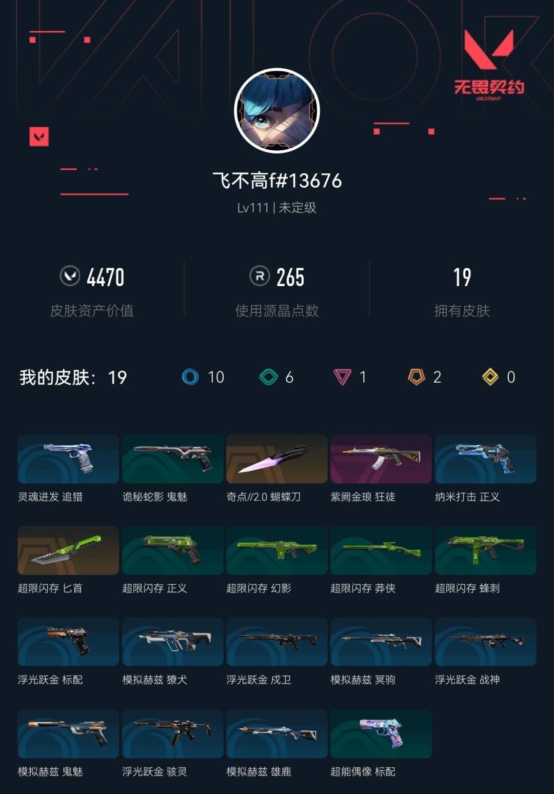 WWQLX439668无畏契约账号详情图2