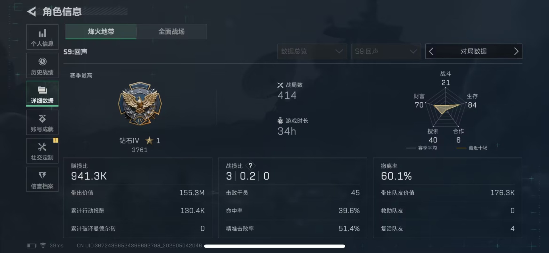 SJZQM4117389三角洲行动账号详情图14