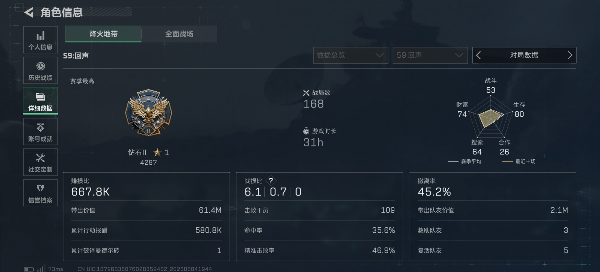 SJZQM4117318三角洲行动账号详情图15