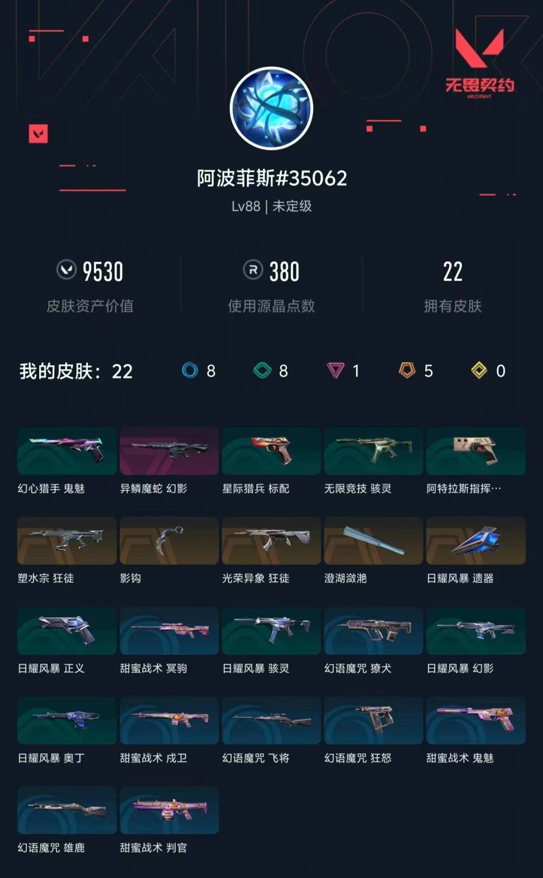 WWQLX441568无畏契约账号详情图2