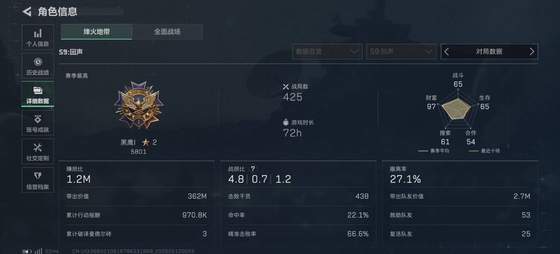 SJZQM4159562三角洲行动账号详情图20 SJZQM4159562三角洲行动账号详情图20