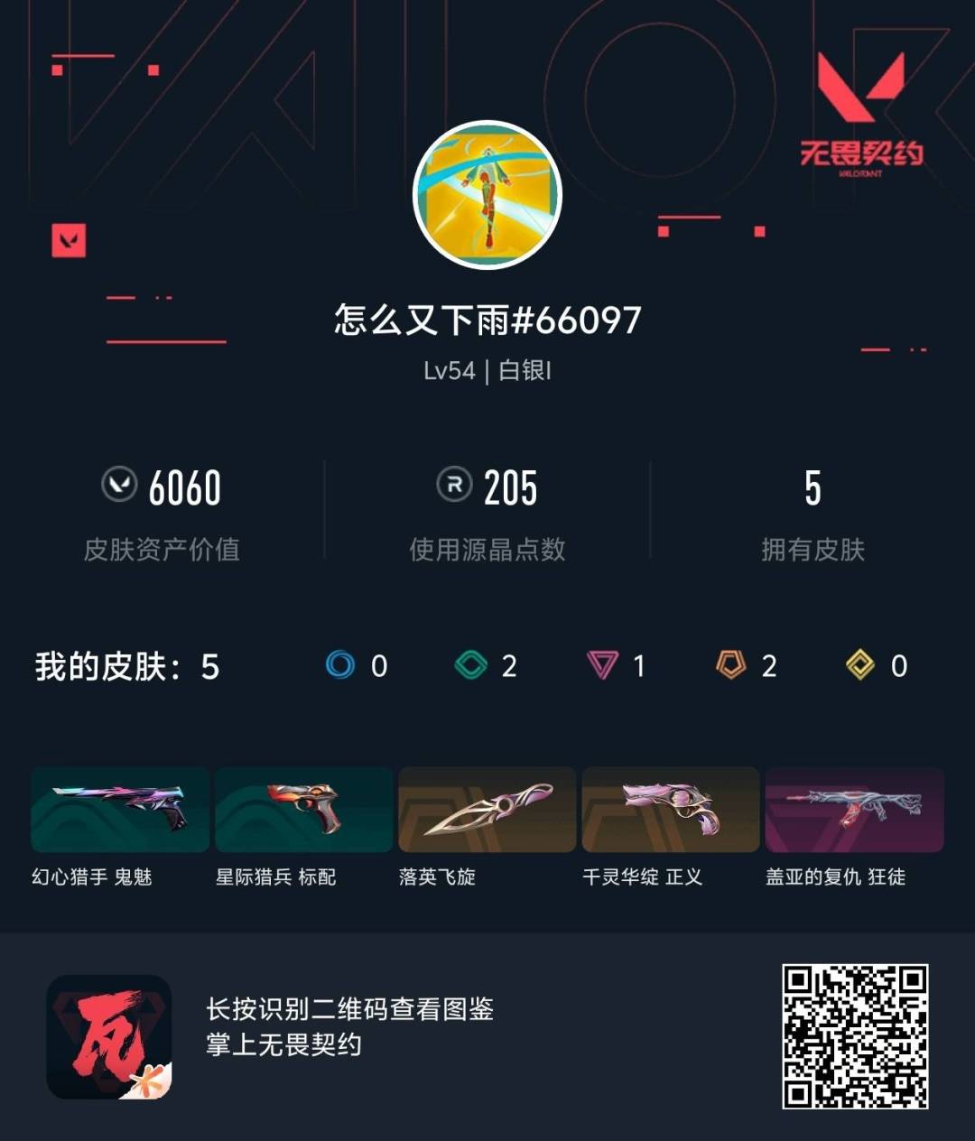 WWQQM445217无畏契约账号详情图7